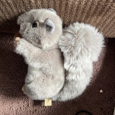 Squirrel, With Nut, Plush Toy, Soft Stuffed Animal, Realistic Model 14" F843