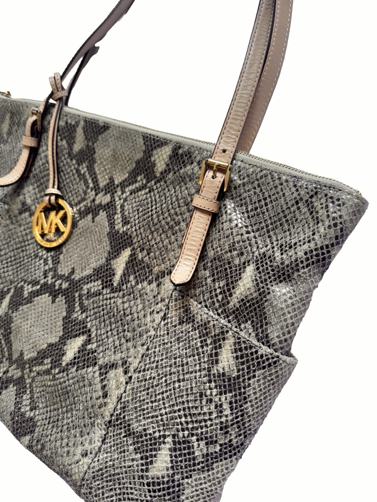 Michael Kors Rare Python Embossed Leather Purse - image 2