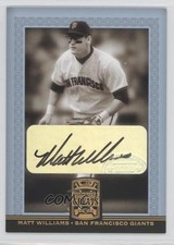 2005 Donruss Greats Gold Holofoil Signatures Matt Williams #57 Auto 2f5