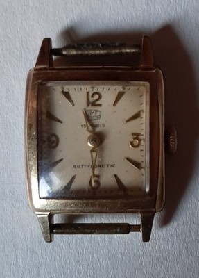 Vintage Damen Herren Armbanduhr UMF Ruhla Uhr 15 Rubis 20 Mikron 50er-60er Jahre