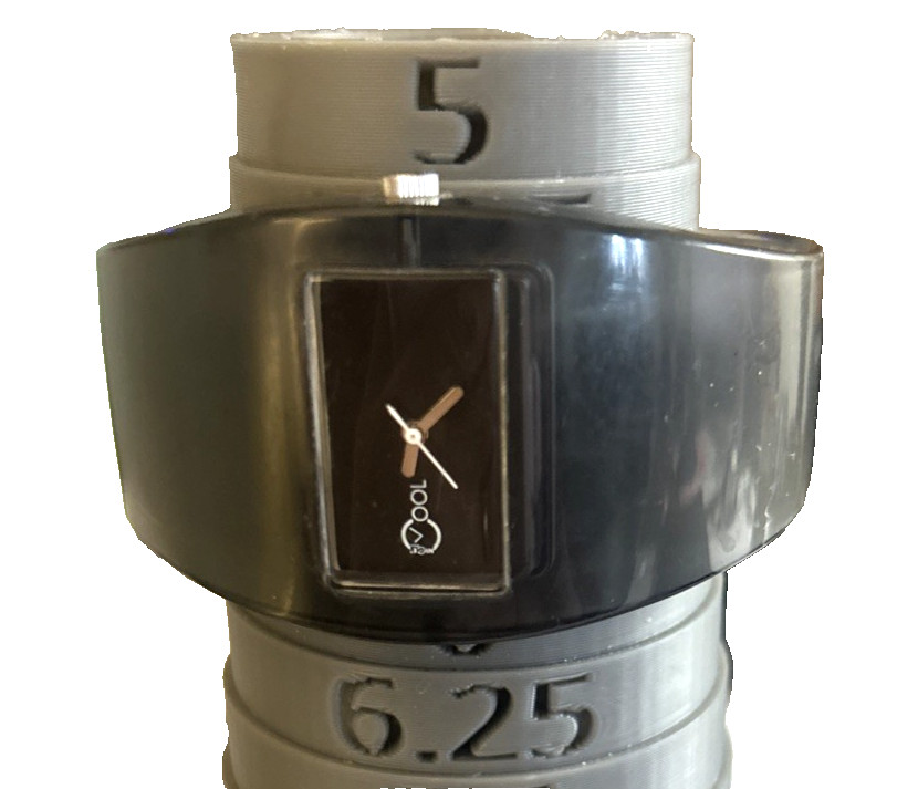 Cool Brand Watch Translucent Dk Gray Acrylic Band… - image 2