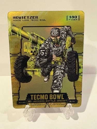 Bo Jackson Battle Arena Tecmo #GC150 Howietzer Gold Coin Flip GLOW SSP Long