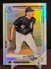 2021 Bowman Draft Chrome Wes Kath Refractor #BDC-43 1st Bowman RC