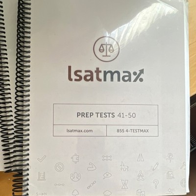 lsatmax Prep Tests 1-50 Spiral Bound Book LSAT Study Guide Law Exam Preparation