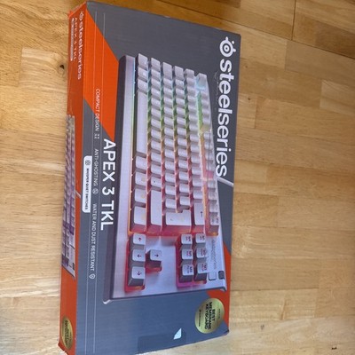 SteelSeries Apex 3 TKL Gaming Tastatur Weiß Kabelgebunden RGB Wasserdicht Esports