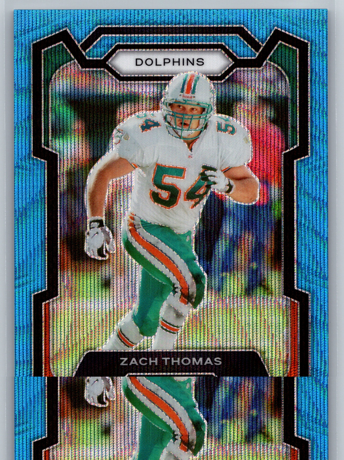 Zach Thomas 2023 Panini Prizm Blue Wave Prizm /199 #181 Miami Dolphins
