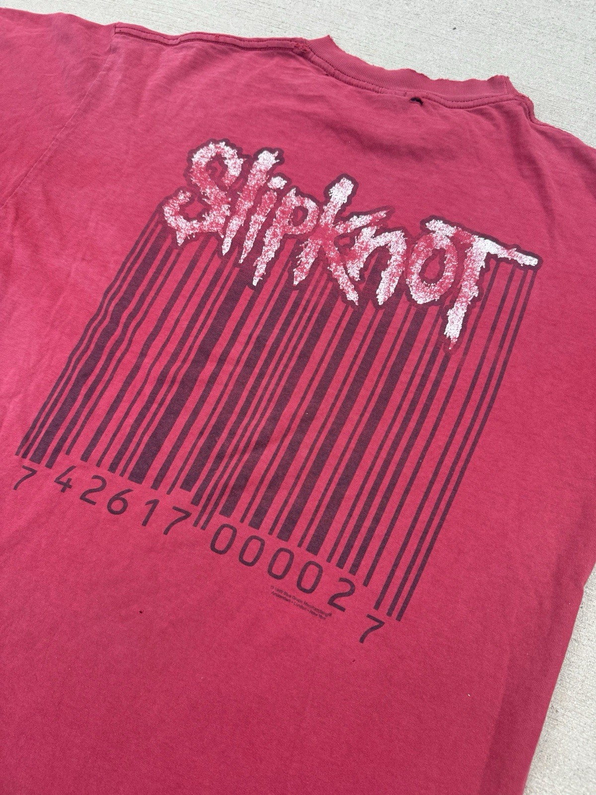 Thrashed 1999 SlipKnot Bar Code double sided Grai… - image 4