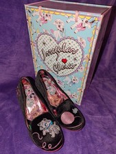 Irregular Choice Cat and Mouse Embroidered Slip on Heels