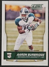 2016 Panini Score #377 Aaron Burbridge Rookie RC Michigan State Spartans 49ers