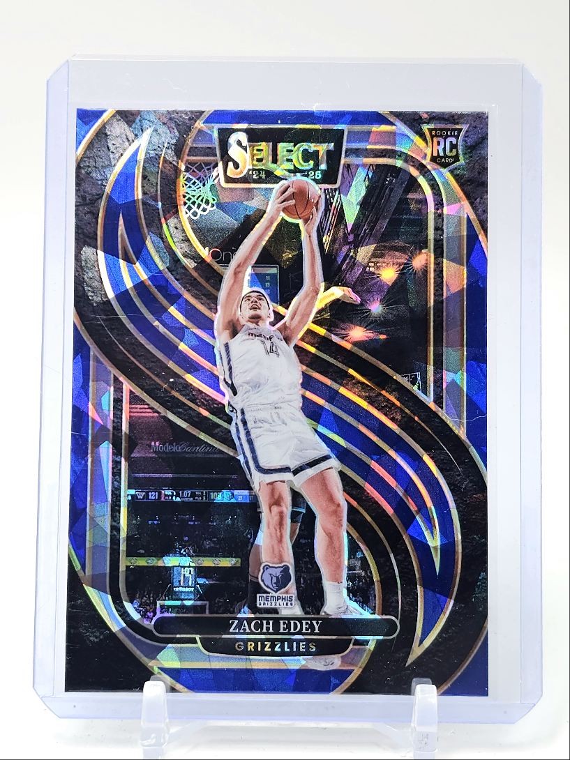 ZACH EDEY 2024-25 SELECT PREMIER LEVEL ROOKIE BLUE PRIZM RC Q0871