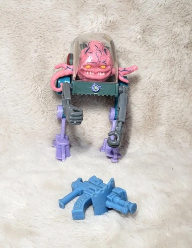 Vintage TMNT Ninja Turtles Figure Krang 1989 - Tentacle Damaged READ DESC A20