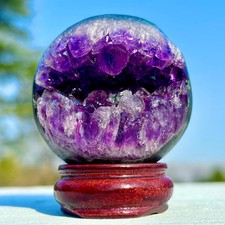 167G Natural Amethyst Opening Smile Cave Quartz Carving Crystal Healing