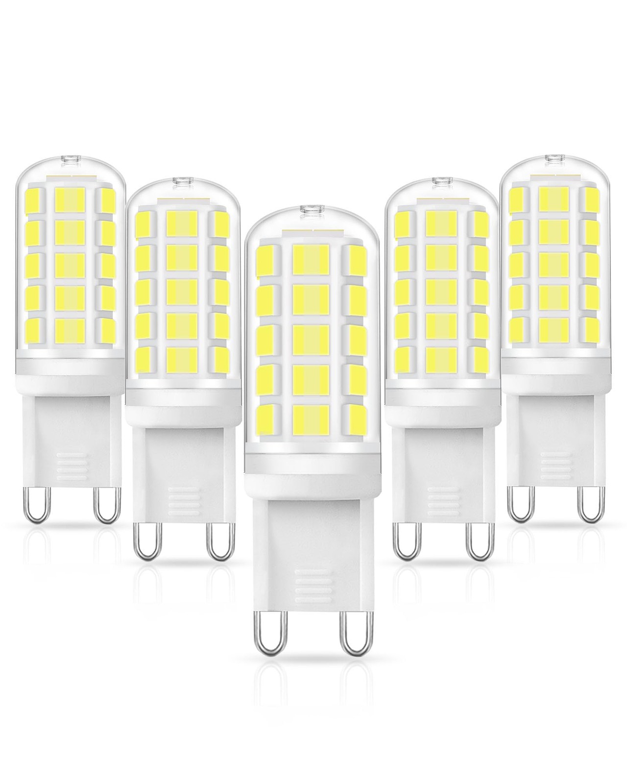 Ampoule G9 LED 5W haute luminosité 6000K avec diffusion de lumière à 360°