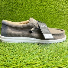 Hey Dude Wally Paisley Mens Size 13 Chocolate White Casual Walking Slip-On Shoes