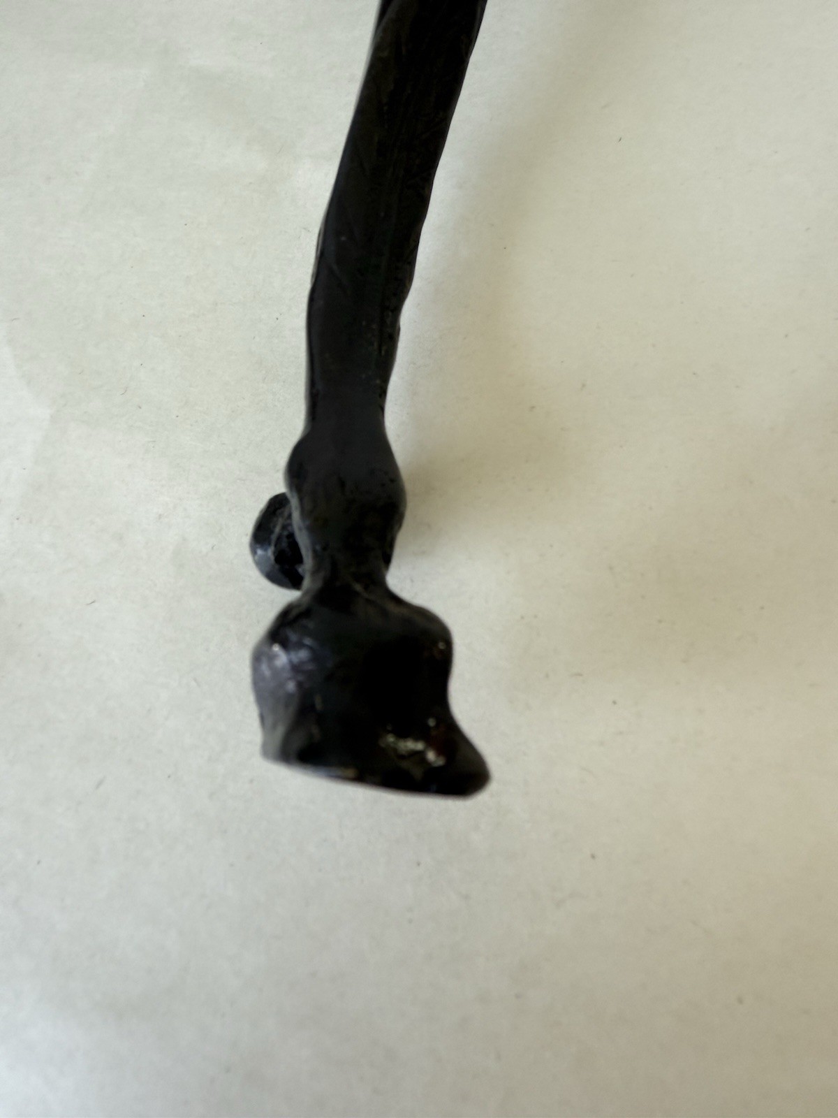 Antique Vintage Aries Head Ram Head & Hoof Door Knocker Rare Bronze