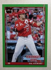 2026 Topps Update Series 1991 Sal Stewart Reds Rc Us91-36 Green Parallel 0999