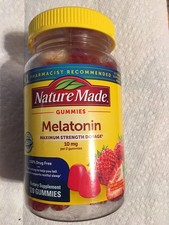 Nature Made Melatonin 10 mg 120 Max Strength Gummies Exp 09/2027