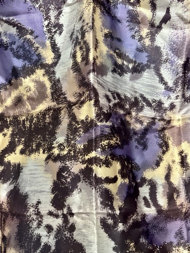 So So Pretty! Designer Italian Scarf Scarfe Hand Rolled Hem Purple 66cm - Foto 2 di 3