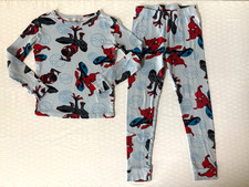 Marvel Spider-Man Pajama Set Boys Size 8 Colorful Red Blue Cotton 2 piece