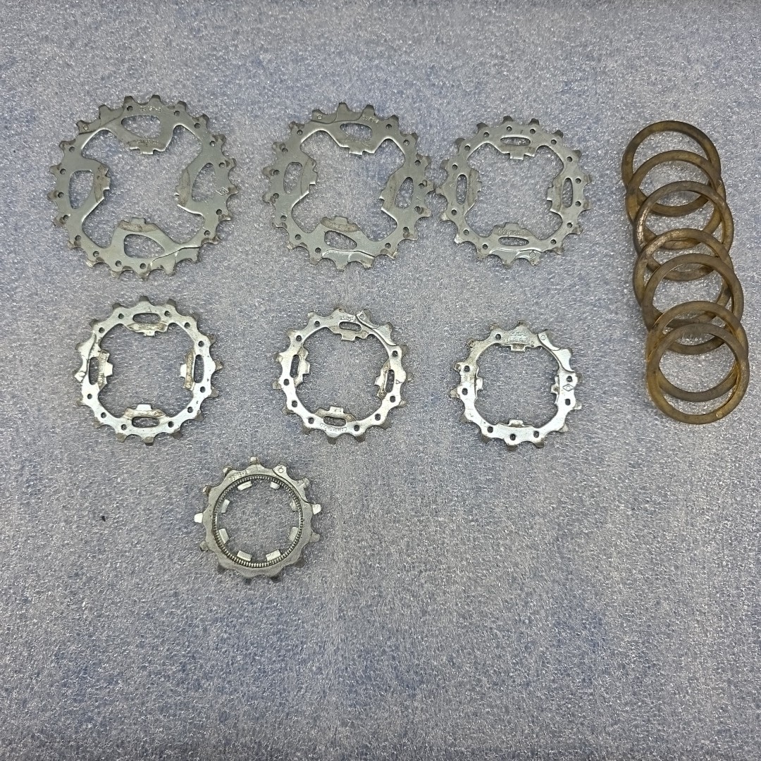 Campagnolo 9 Speed Cassette Parts 7 Cogs -21, 19, 17, 16, 15