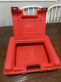 Vintage LEGO 1985 Red Plastic Storage Carrying Case Box Bin 15" x 12" x 4"
