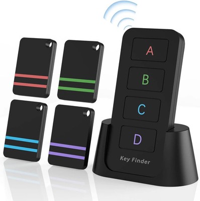 Remote Control Finder, Pack of 4 Find My Keys Device | Stick on Remote Finder Be