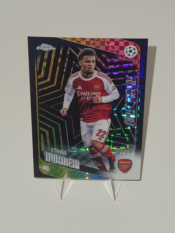 Topps 2025/26 Chrome Future Stars Ethan Nwaneri Black  6/10 Arsenal