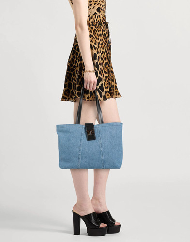 Tom Ford - Women - Denim Shopper bag - Blue