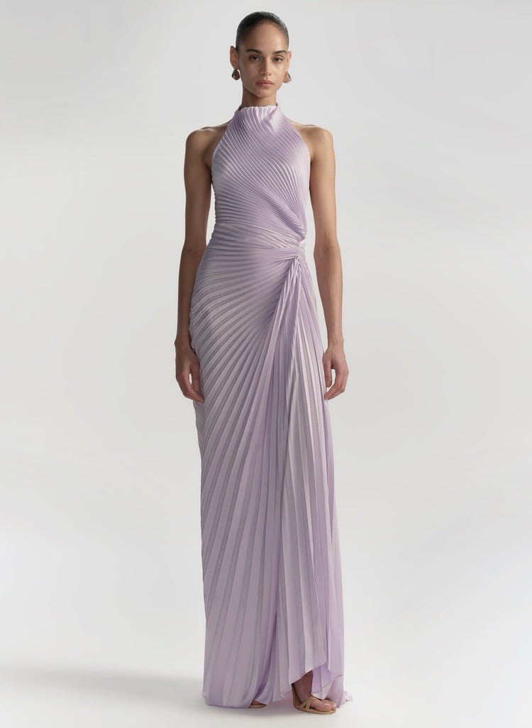 A. L. C. Romy Pleated Satin Gown Size 2 NEW $ 795