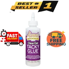 Aleenes Clear Tacky All Purpose Glue Bonding Gel 4oz for crafts