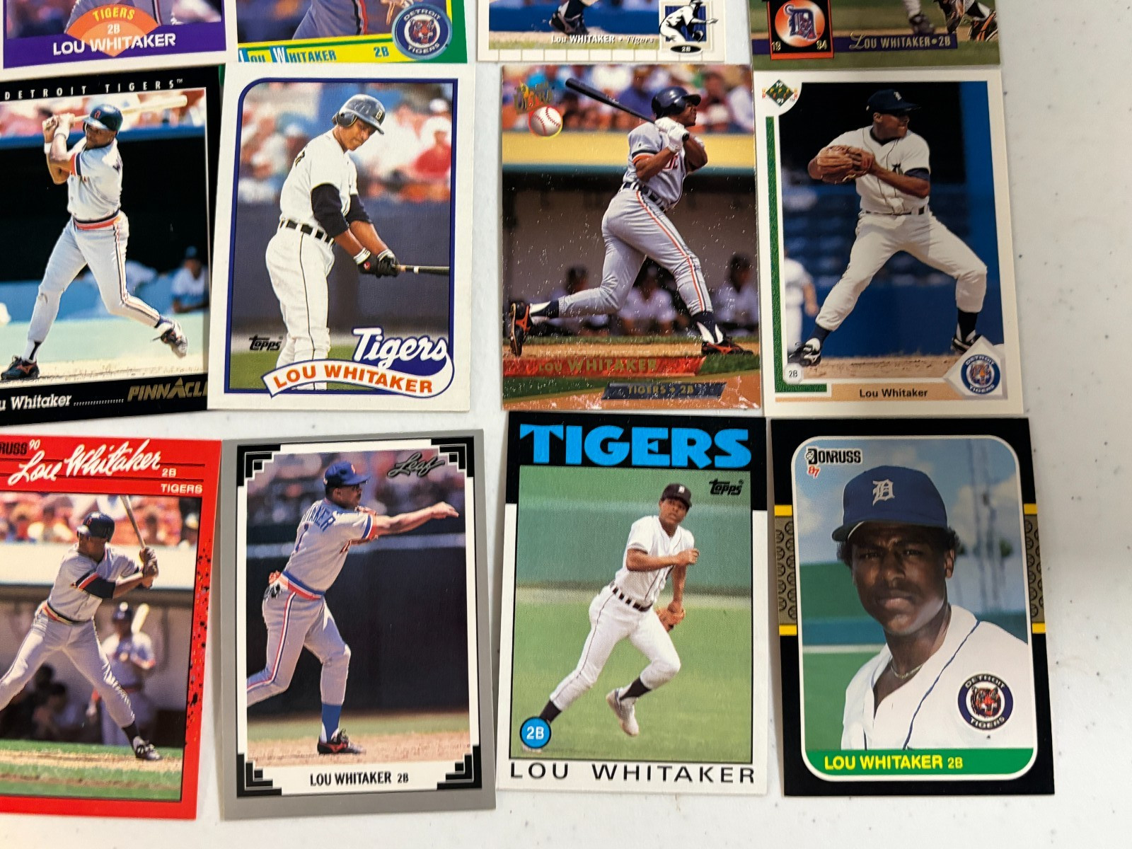 Lou Whitaker Mixed Brands 25 Card Lot - Detroit Tigers