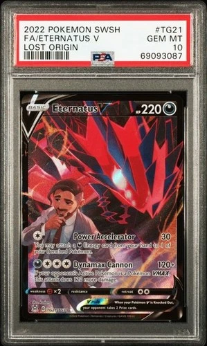 2022 POKEMON LOST ORIGIN ETERNATUS V #TG21 PSA 10