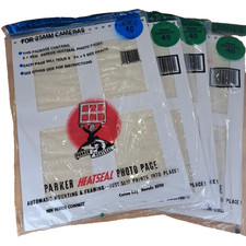 Lot of 4 Vintage Parker Heatseal Photo Page 10 per 3.5x5 bag 40 print capacity
