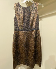 Elie Tahari Animal Print Silk Dress, Size 8, Lined - Barely Worn, Perfect Cond!