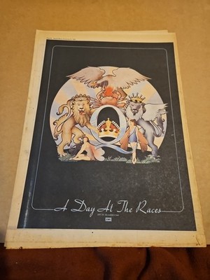 Queen Original 1976 Full Page Music Press Advert ( A Day At The Races)