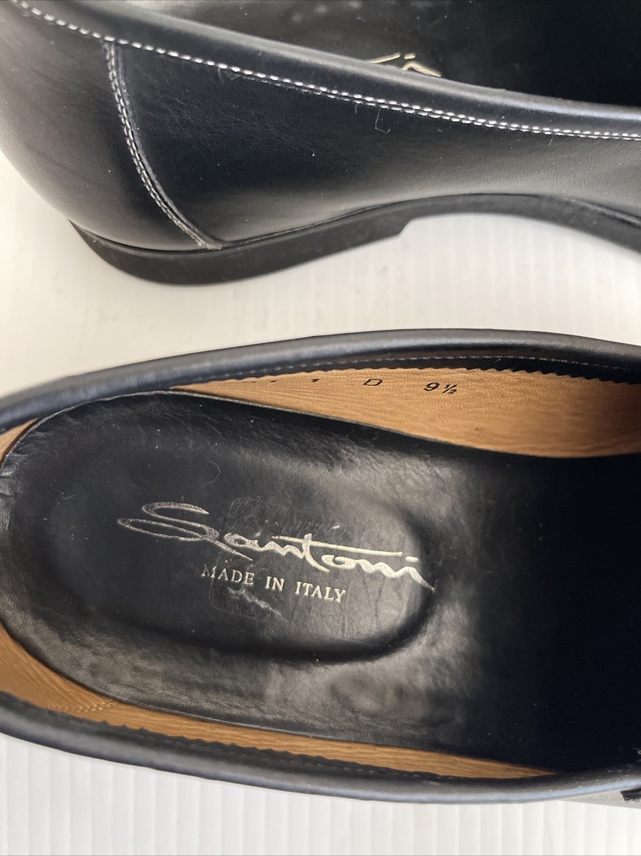 Santoni Slip On Bit Loafer with Gumlite Vibram Sole Black Size 9D Santoni Slip On Bit Loafer with Gumlite Vibram Sole- 011461  main image 3