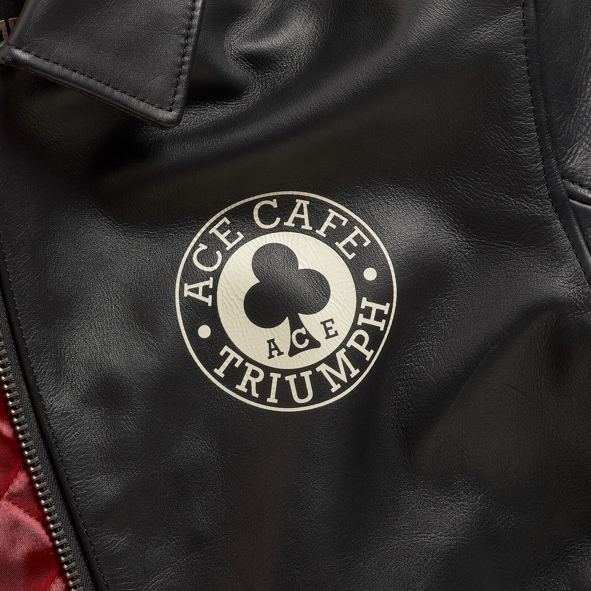 TRIUMPH ACE JACKET レザージャケット ACE PRINTED LEATHER JACKET