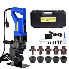 New Hydraulic Knockout Punch Electrical Conduit Hole Cutter Set KO Tool Kit