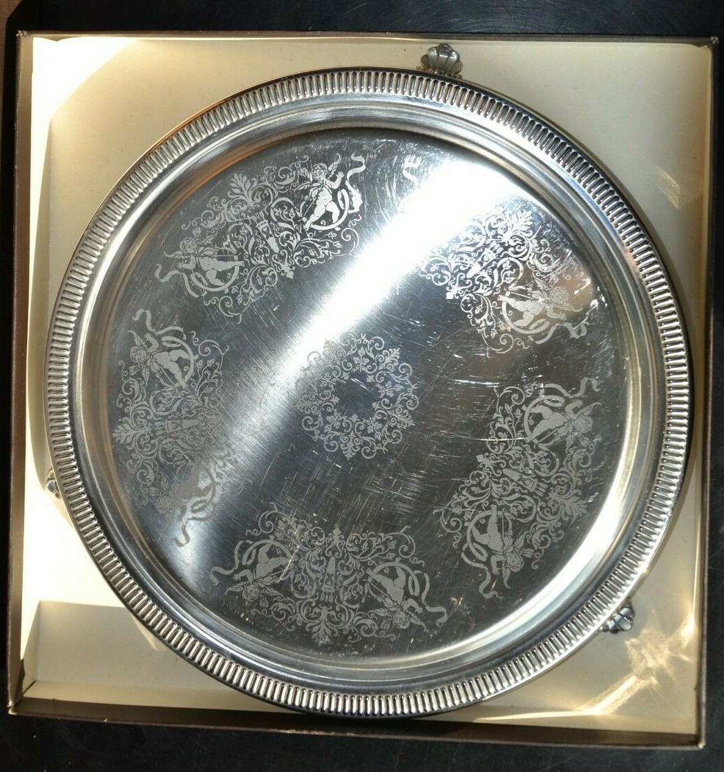 2 Plats De Service En Inox 18/10 Jean Couzon – Modèle MAZARIN – État Neuf