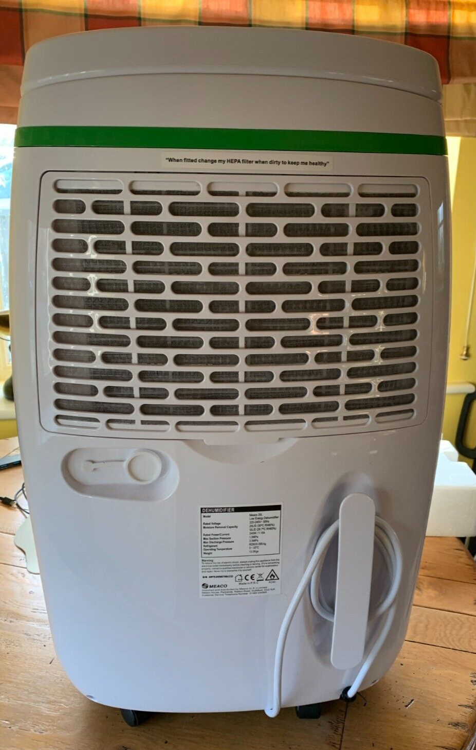 Meaco 20L Low Energy Platinum Tower Dehumidifier Used but read the