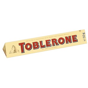 Toblerone swiss Milk chocolate with Honey and almond nougat 50g (76145513)