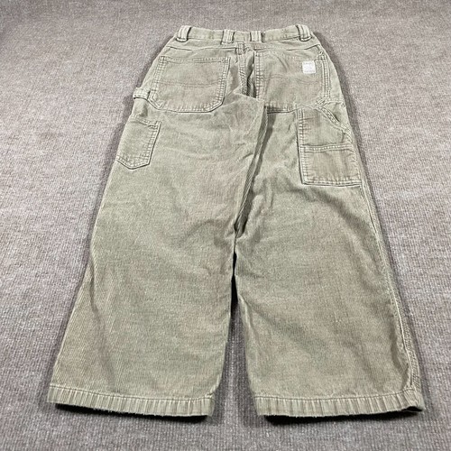 Old Navy Corduroy Painter Jeans Boys Size 7 Gray Adjustable Waist Y2K - Picture 5 of 12