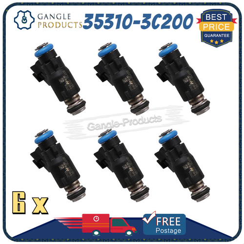 6PCs 353103C200 OE Fuel Injectors for HYUNDAI 20102012 Genesis Coupe