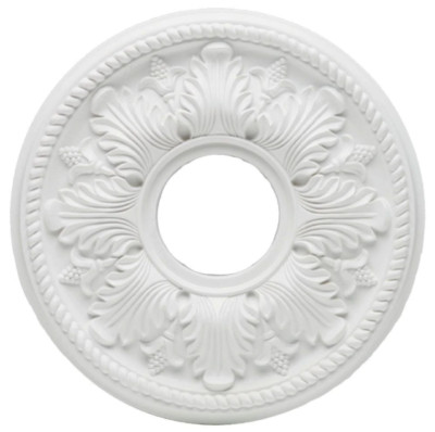 Hampton Bay Bellezza 14'' Ceiling Medallion - White