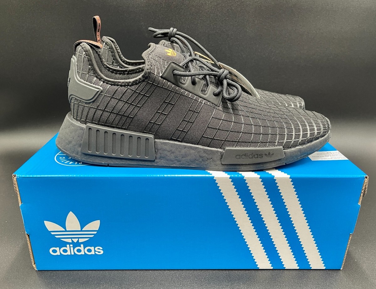 Adidas NMD_R1 Mens Sneakers Lightweight Mesh Running Shoes Black GX9529 NWB  | eBay