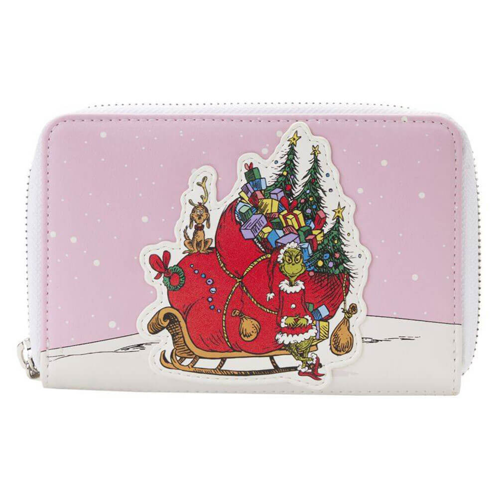 Officially Licensed Loungefly Dr Seuss the Grinch Sleigh Zip