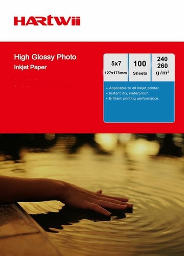 5x7 Photo Paper High Glossy Inkjet Paper Print 7x5 127x178mm Hartwii ...