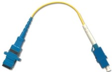1ft Fiber Optic Adapter Cable SC Female -LC Female Singlemode Simplex 9/125
