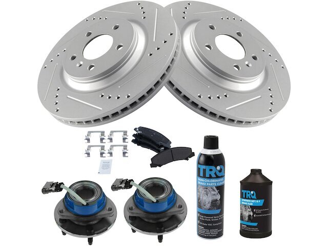 Front Brake Pad and Rotor and Wheel Hub Kit fits Chevy Impala 2012-2013 15QMYS