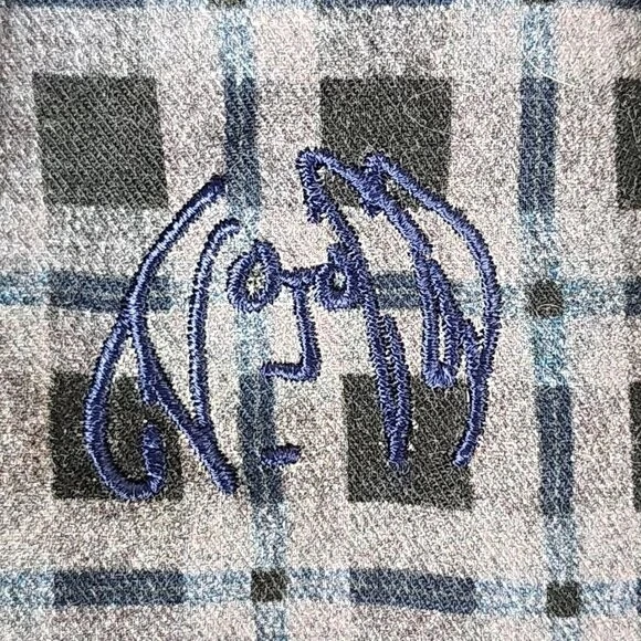 John Lennon Gray Black Checks 100% Cotton Button Front Shirt | Men's XL - Image 2 of 4